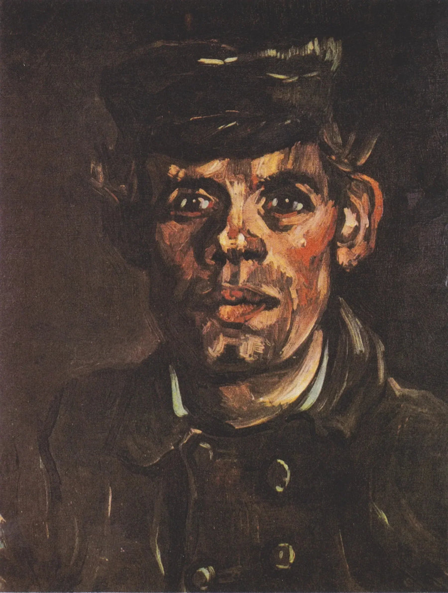 Nuoren maalaispojan pää lippalakilla - Vincent van Gogh