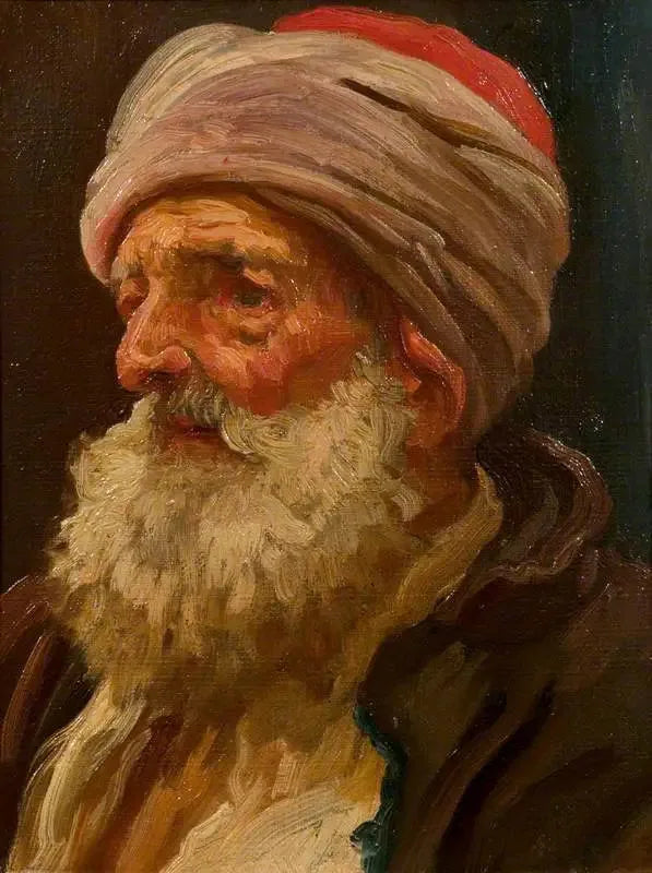 Vanhan arabilaisen pää - Frederic Leighton