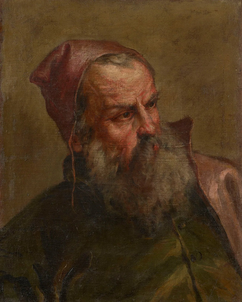 Vanhan miehen pää (verovirkailija?) - Sebastiano Ricci