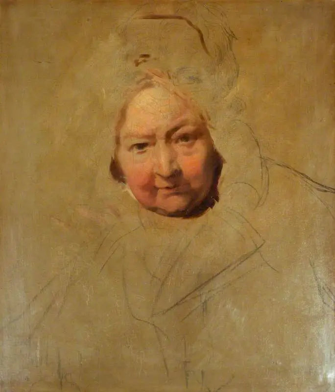 Vanhan naisen pää - Thomas Lawrence
