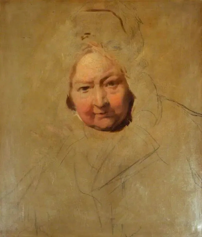 Vanhan naisen pää - Thomas Lawrence