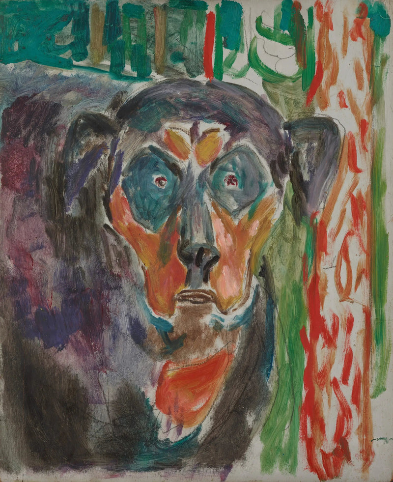 Koiran pää - Edvard Munch