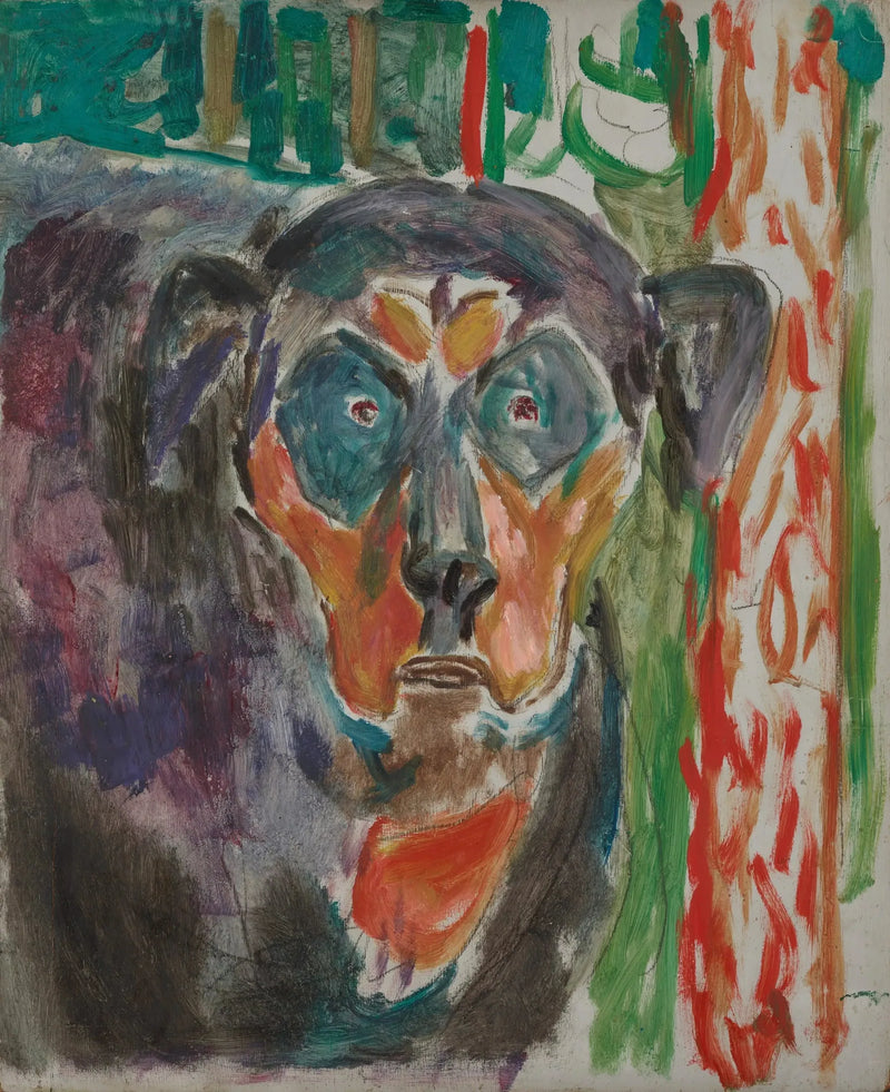 Koiran pää - Edvard Munch