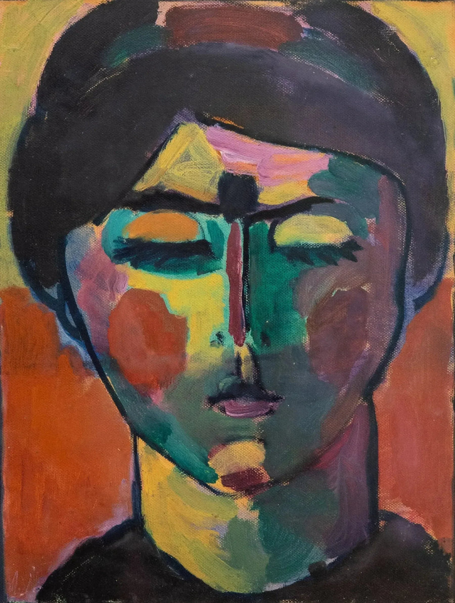Naisen pää - Alexej von Jawlensky
