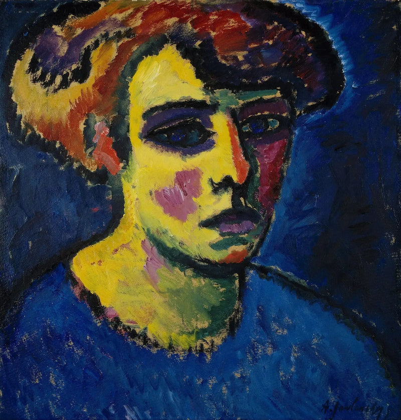 Naisen pää - Alexej von Jawlensky