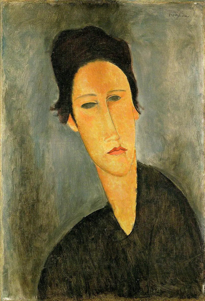 Naisen pää (Anna Zborowska) - Amedeo Modigliani