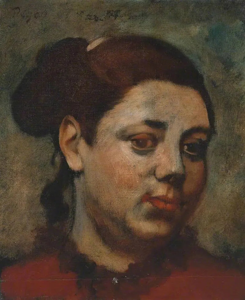 Naisen pää - Edgar Degas