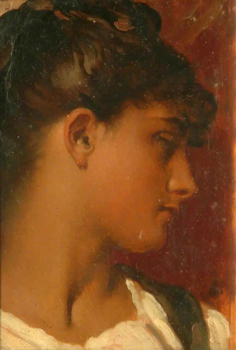 Naisen pää - Frederic Leighton