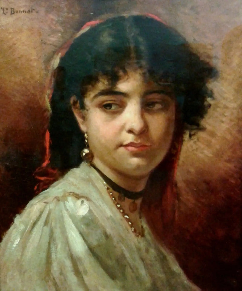 Naisen pää - Léon Bonnat