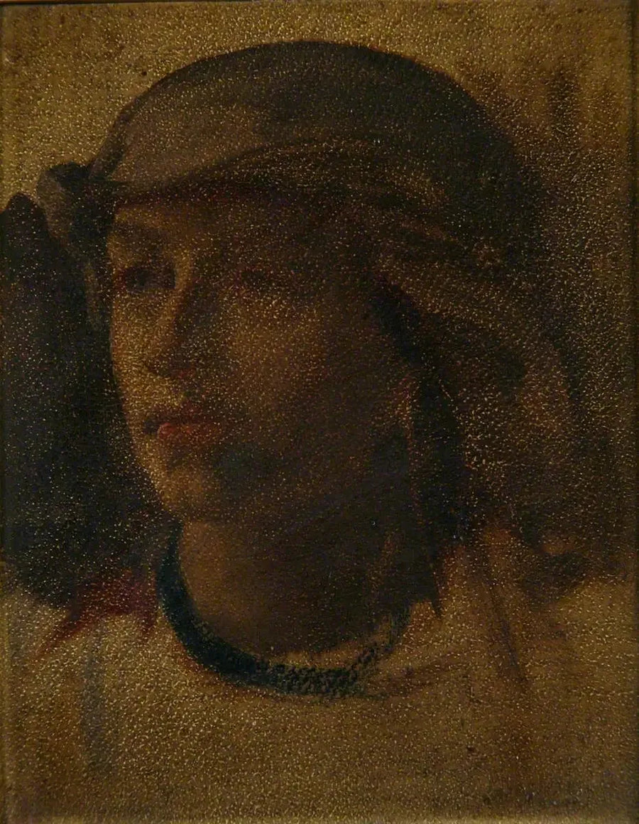 Tytön pää - Frederic Leighton