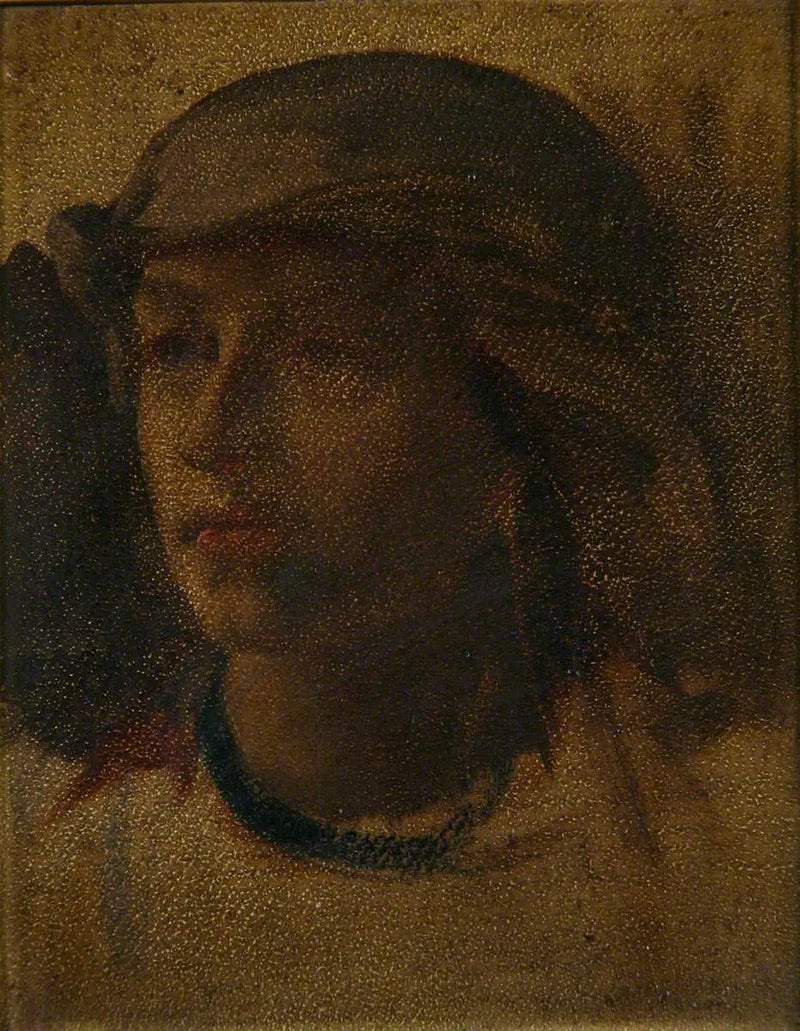 Tytön pää - Frederic Leighton