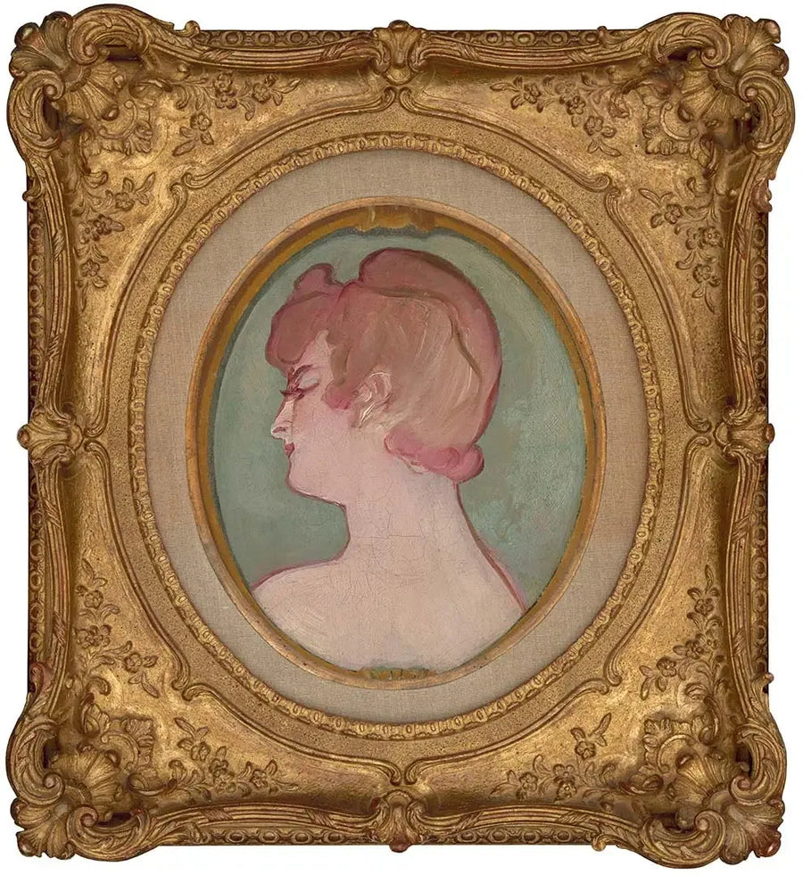 Tytön pää - Henri de Toulouse-Lautrec