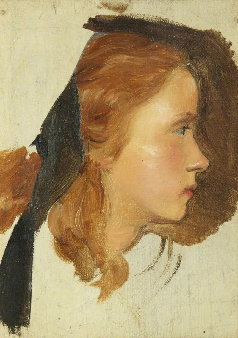 Tytön pää - John Everett Millais