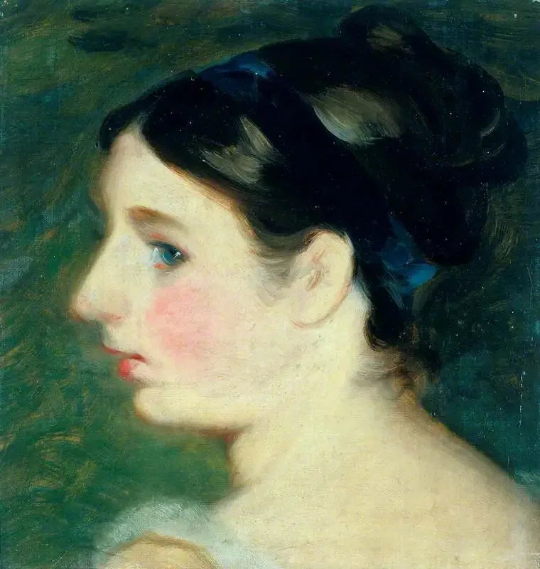 Tytön pää (todennäköisesti Mary Constablen muotokuva) - John Constable