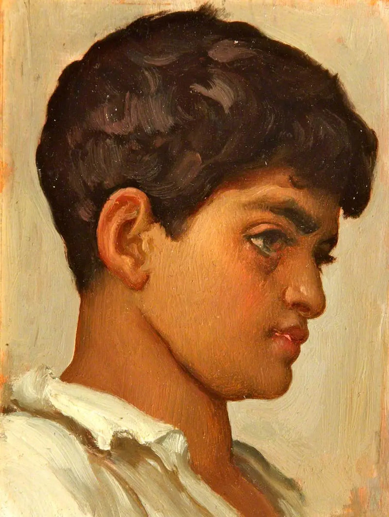 Espanjalaisen pojan pää - Frederic Leighton