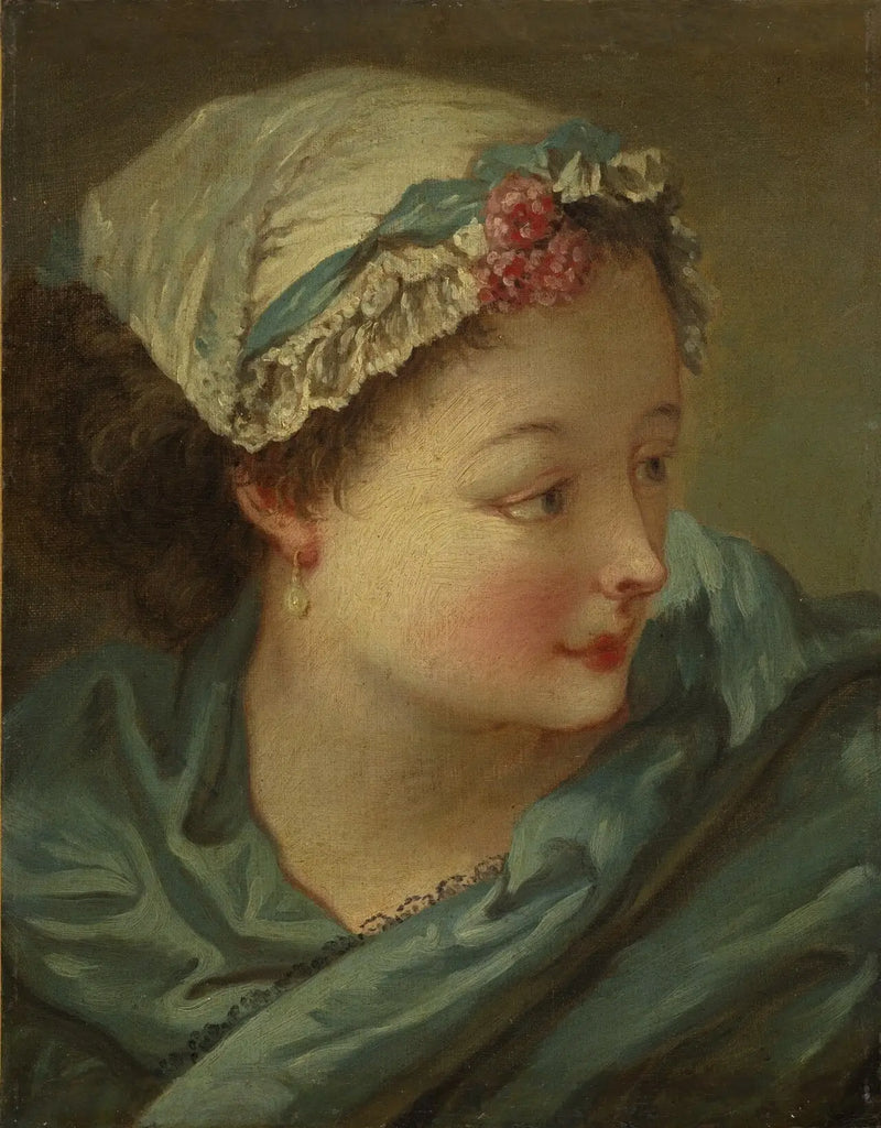 Nuoren naisen pää - François Boucher