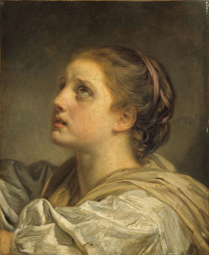 Nuoren naisen pää - Jean-Baptiste Greuze