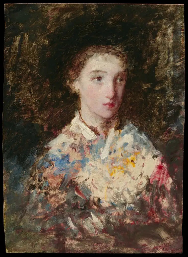 Nuoren tytön pää - Mary Cassatt