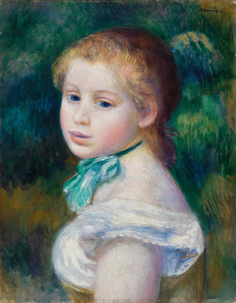Nuoren Tytön Pää - Pierre-Auguste Renoir