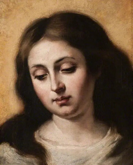 Madonnan pää - Bartolomé Esteban Murillo