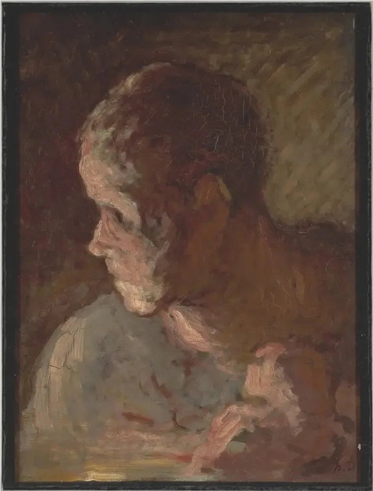 Kellojen soittajan pää - Honoré Daumier