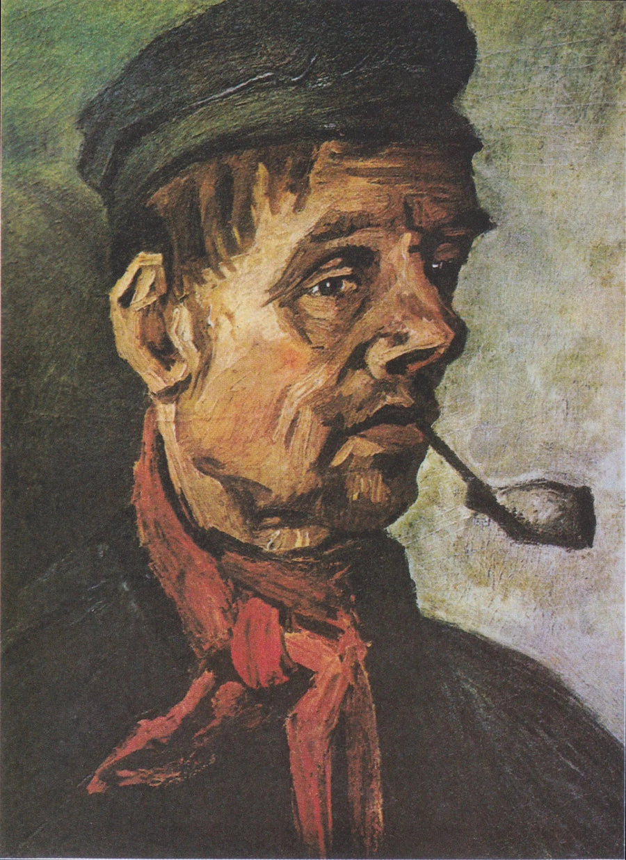 Miehen pää piippu suussa - Vincent van Gogh