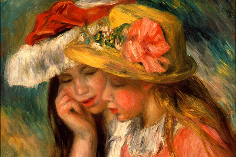 Kahden nuoren tytön päät - Pierre-Auguste Renoir