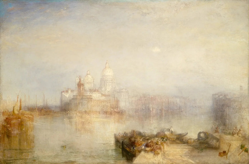 Dogana ja Santa Maria della Salute, Venetsia - J. M. W. Turner