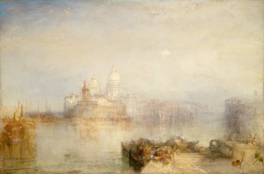 Dogana ja Santa Maria della Salute, Venetsia - J. M. W. Turner