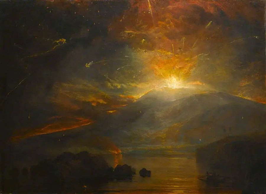 Soufrière-vuorten purkaus Saint Vincentin saarella, 30. huhtikuuta 1812 - J. M. W. Turner