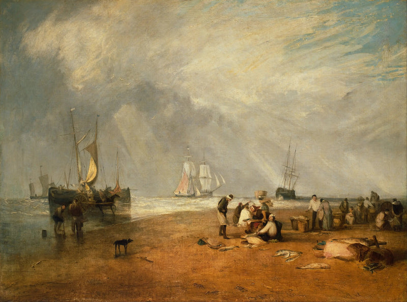 Kalatori Hastingsin rannalla - J. M. W. Turner