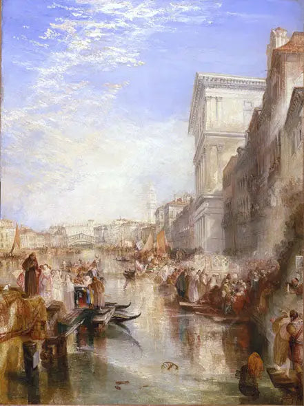 Suuri kanava: Näkymä - Katu Venetsiassa - J. M. W. Turner