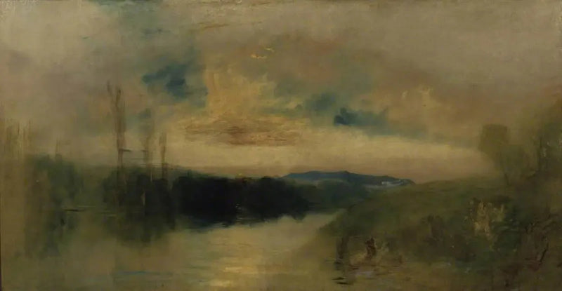 Järvi, Petworth, Auringonnousu - J. M. W. Turner