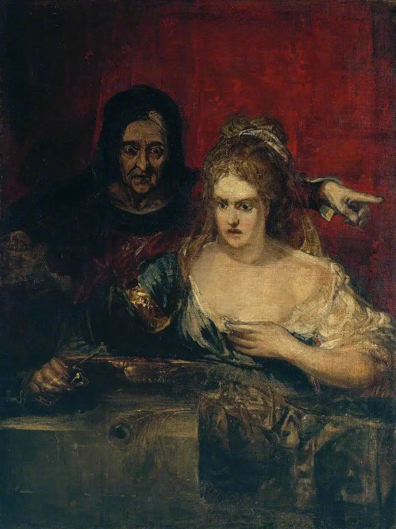 Procuress; (?) Judith Holofernesin pään kanssa - J. M. W. Turner