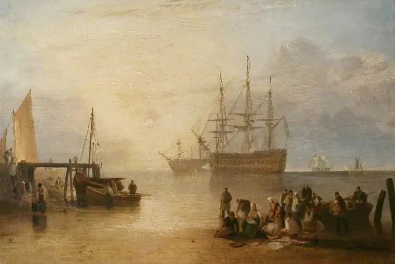 Aurinko laskee höyryn läpi - J. M. W. Turner