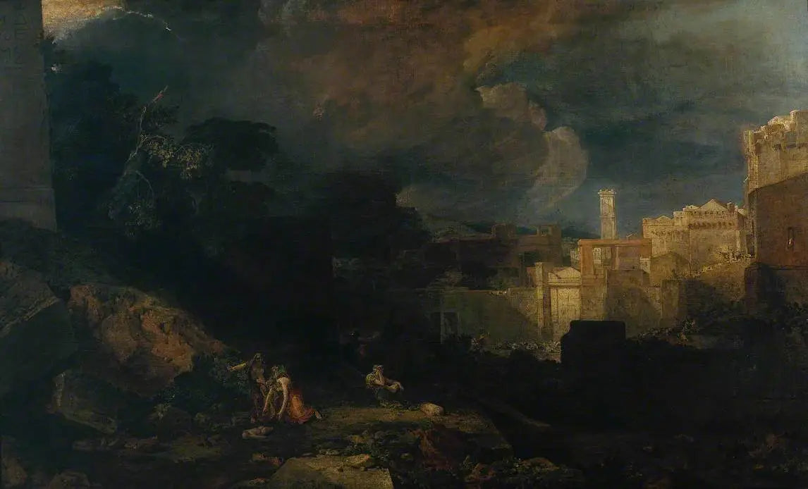 Reproduction du tableau « The Tenth Plague of Egypt - J. M. W. Turner » par Alpha Reproduction en peinture à l’huile