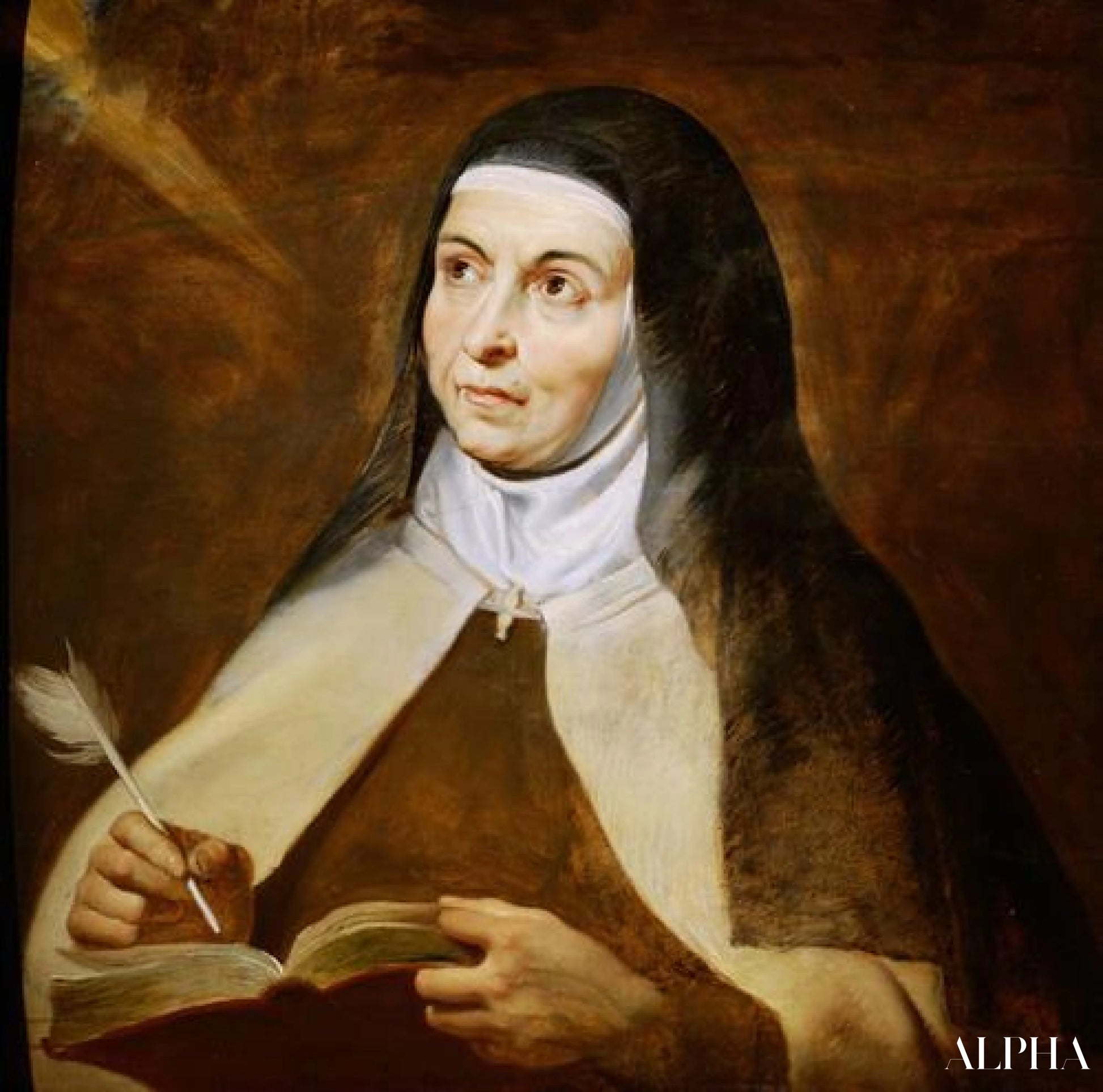 Thérèse d'Avila - Peter Paul Rubens - Korkealaatuiset taulujen ja maalauksien reproduktiot