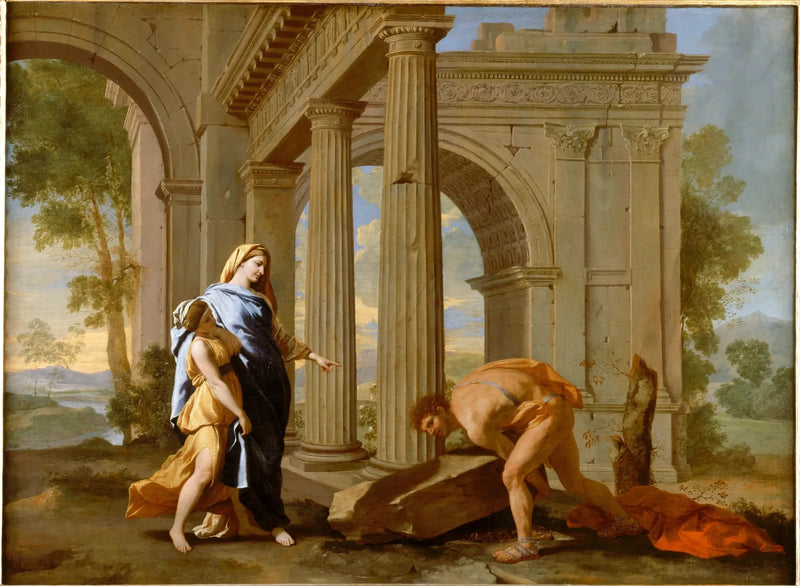 Thesee löytää isänsä miekan - Nicolas Poussin