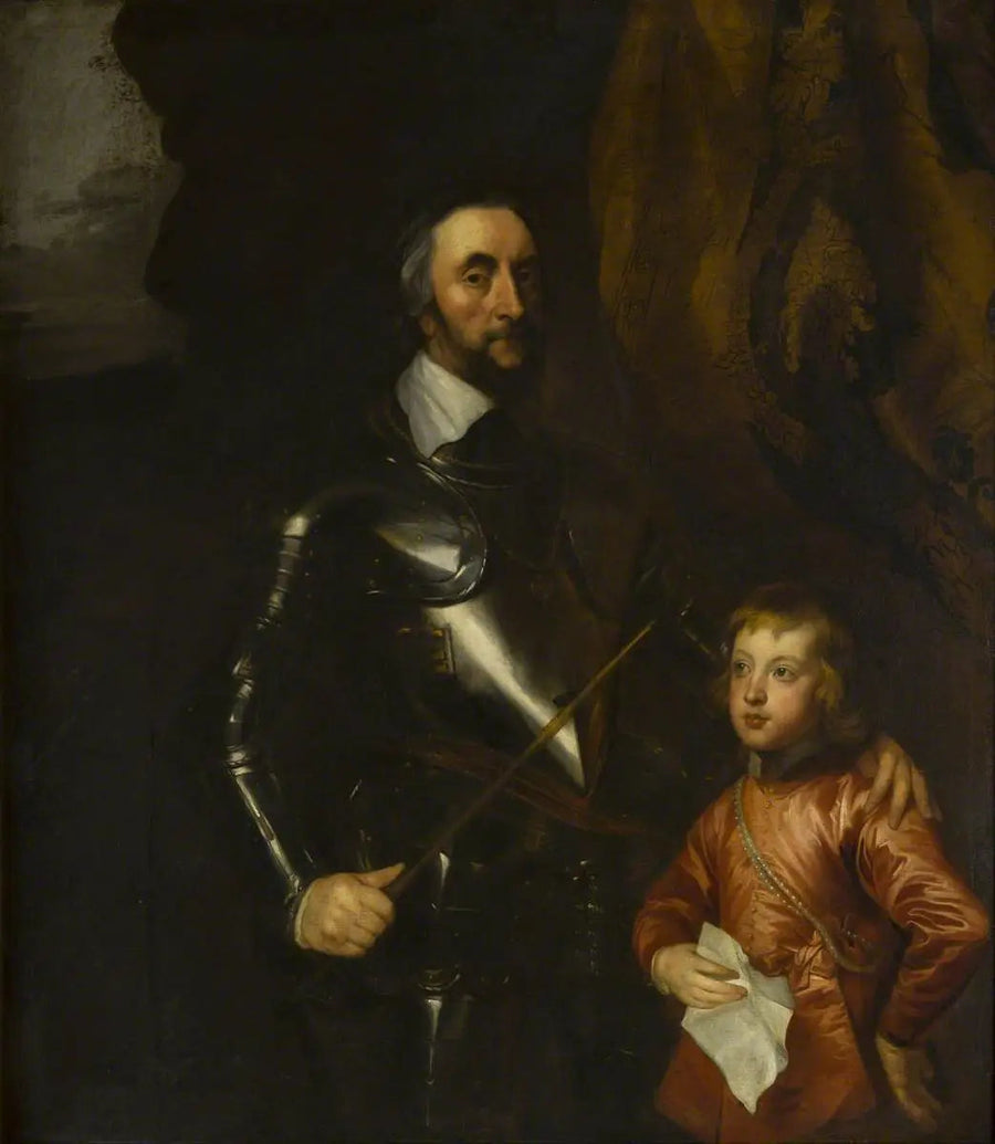 Thomas (1592–1646), Arundelin kreivi, erään hänen lapsenlapsensa kanssa - Antoine van Dyck