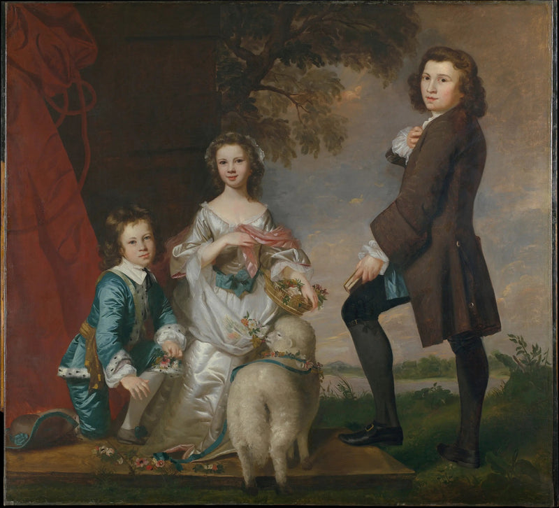 Thomas (1740–1825) ja Martha Neate (1741–jälkeen 1795) hänen holhoojansa kanssa, Thomas Needham - Joshua Reynolds