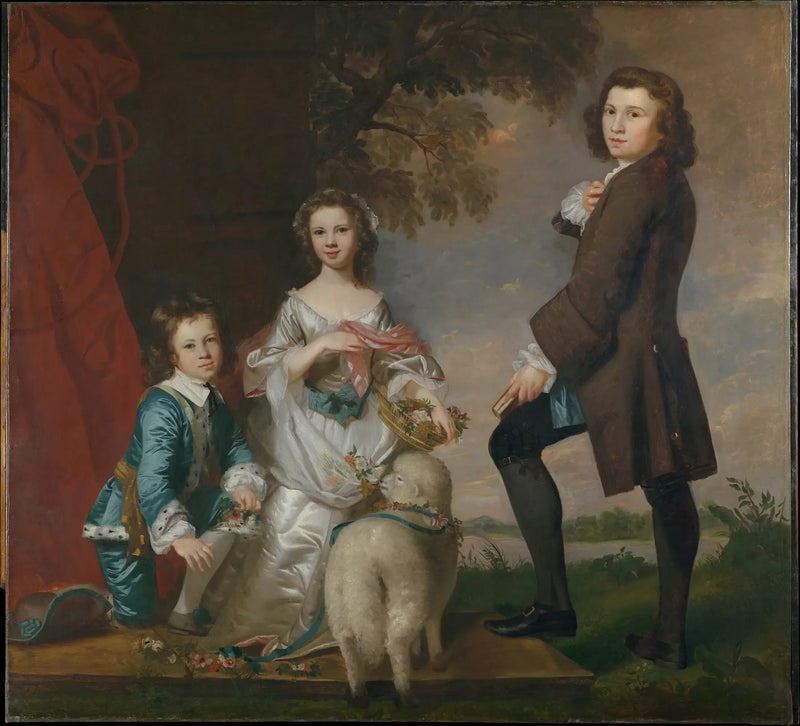 Thomas (1740–1825) ja Martha Neate (1741–jälkeen 1795) hänen holhoojansa kanssa, Thomas Needham - Joshua Reynolds