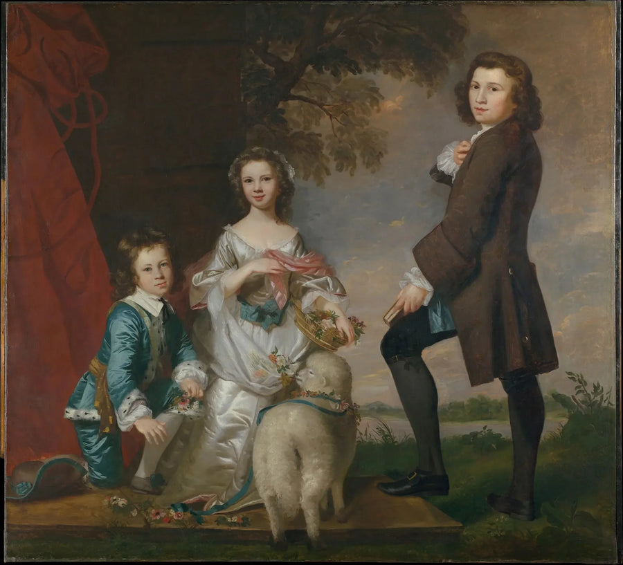 Thomas (1740–1825) ja Martha Neate (1741–jälkeen 1795) hänen holhoojansa kanssa, Thomas Needham - Joshua Reynolds