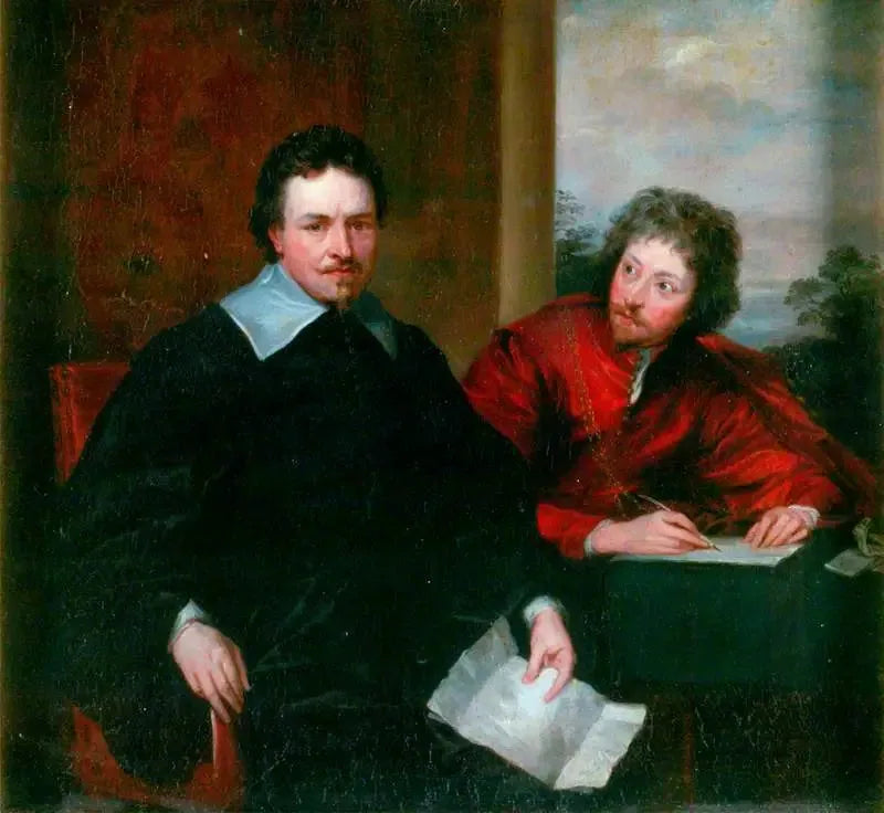 Thomas Wentworth (1593–1641), ensimmäinen Straffordin kreivi, ja hänen sihteerinsä Sir Philip Mainwaring (1589–1661) - Antoine van Dyck