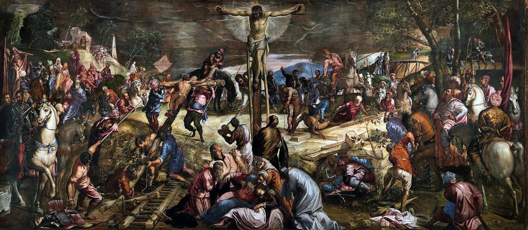 La Crucifixion, peinture de Le Tintoret