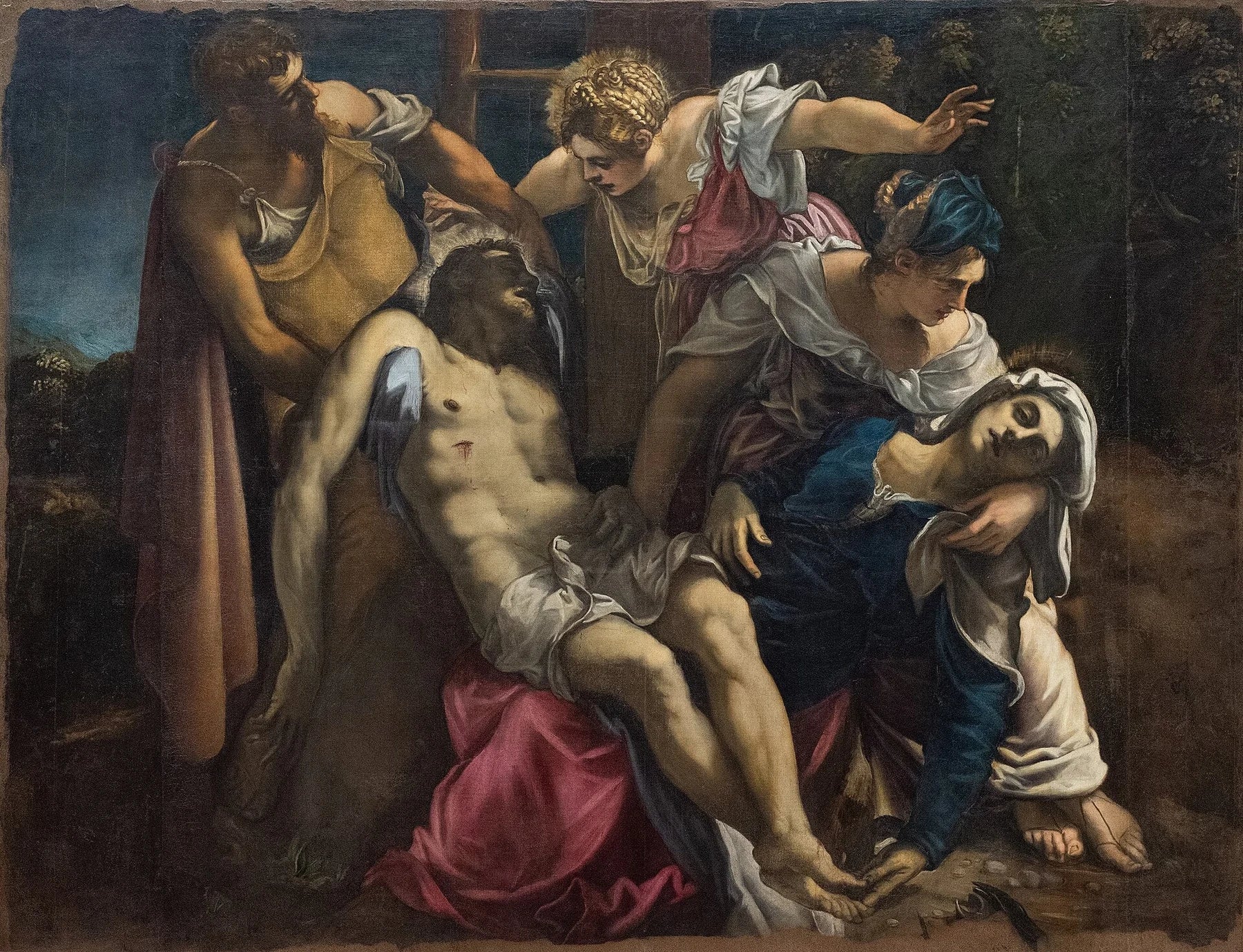 Lamentation sur le Christ mort, peinture de Le Tintoret