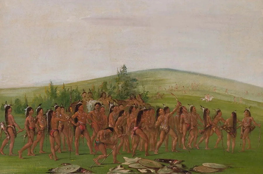 Mandanin jousiammunta - George Catlin