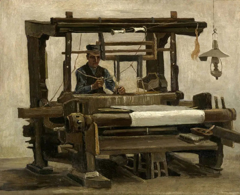 Kudonta kangaspuiden äärellä - Vincent van Gogh