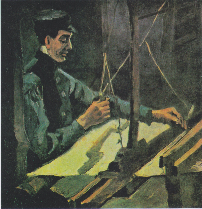 Oikealle kääntyvä kudontamestari (puolihahmo) - Vincent van Gogh