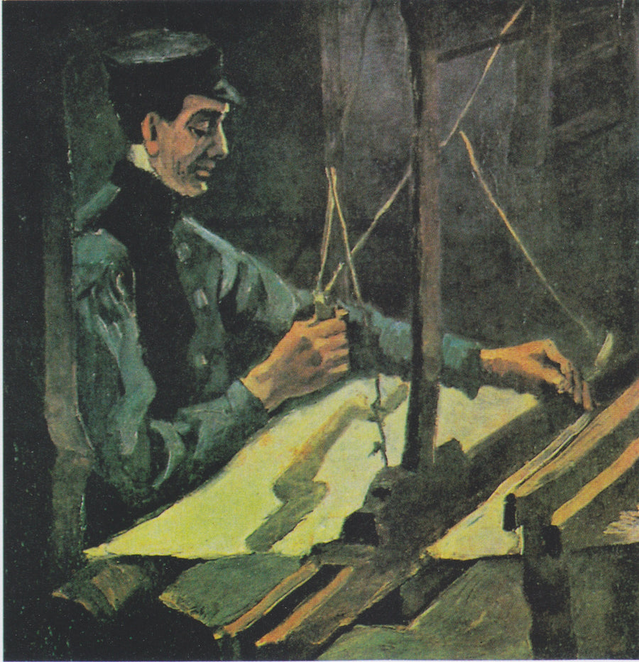 Oikealle kääntyvä kudontamestari (puolihahmo) - Vincent van Gogh