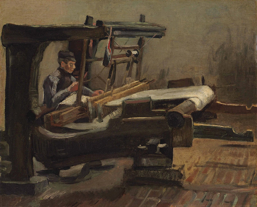 Oikealle kääntyvä kudontakone - Vincent van Gogh